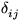 $\displaystyle\delta_{ij}^{}$